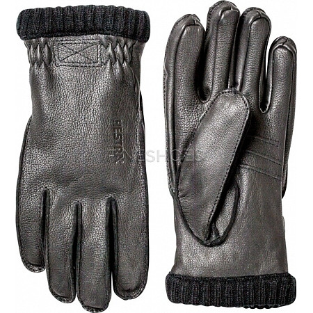 Hestra Deerskin Primaloft Rib Black Hestra Deerskin Primaloft Rib Black