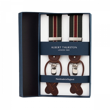 Albert Thurston Olive Red Stripe Albert Thurston Olive Red Stripe