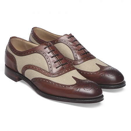 Cheaney Edwin Dark Leaf/Sand Canvas Cheaney Edwin Dark Leaf/Sand Canvas
