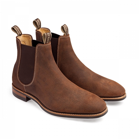 Barker Mansfield Mid Brown Waxy Suede Barker Mansfield Mid Brown Waxy Suede