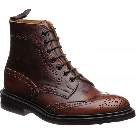 Tricker's Stow Caramel Kudu Rubber Sole Tricker's Stow Caramel Kudu Rubber Sole