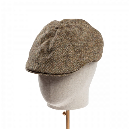 Dents Abraham Moon Herrinbone Driver's Cap Spruce Dents Abraham Moon Herrinbone Driver's Cap Spruce