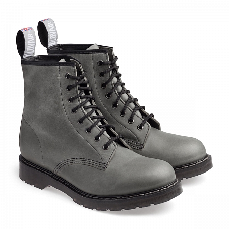 Solovair 8 Eye Derby Boot Grey Solovair 8 Eye Derby Boot Grey